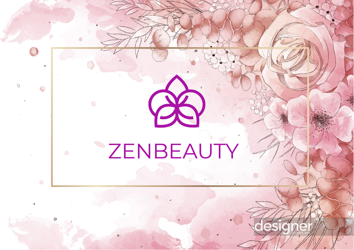 Bộ nhận diện thương hiệu ngành spa – ZenBeauty – Nhà thiết kế ...